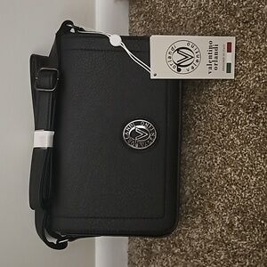 Orlandi Valentino Black Crossbody handbag